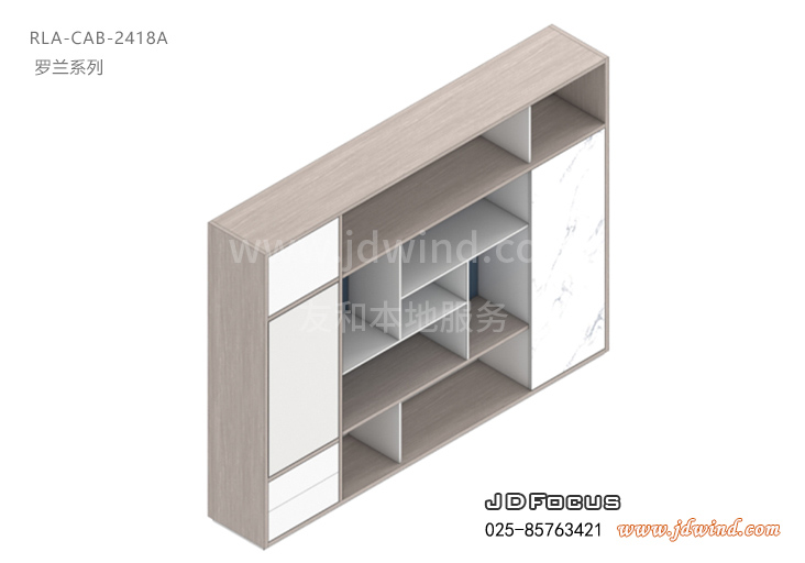 南京主管文件柜B款浅色，南京罗兰文件柜RLA-CAB-A浅木纹