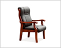 南京会议椅YTC-0558牛皮/西皮，高背南京会议椅小图1
