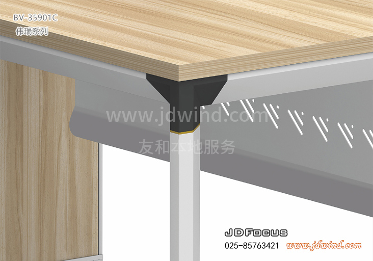 南京钢木主管桌3590款钢架细节